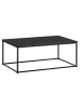 KADIMA DESIGN Couchtisch 100x60x40 cm mit Marmor Optik , Wohnzimmertisch mit in Schwarz