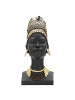 Mauro Ferretti Schwarze Harzstatuette in Form eines Frauenkopfes, 21,5 x 27,5 x 45 cm