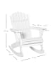 Outsunny Adirondack-Stuhl 77L x 94B x 97H cm Weiß