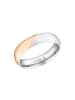 Amor Ring Edelstahl, IP Rose in Bicolor