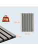 relaxdays 4 x Akustikpaneele in Hellgrau - (B)60 x (H)120 cm