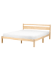 Beliani Doppelbett MERCURER in Braun - (W) 167 x (H) 80 x (L) 208 cm