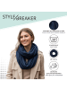styleBREAKER Loop Schal mit Glitzer in Royalblau