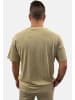 Only&Sons T-Shirt 2er-Set locker geschnitten Rundhals Kurzarm in Schwarz-Khaki