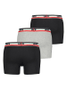 Levi´s Boxershort 3er Pack in Schwarz/Grau