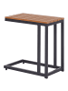 Beliani Beistelltisch MESSINA in Braun/Schwarz - (W) 35 x (H) 59 x (L) 60 cm