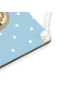 Mr. & Mrs. Panda Deko Schild Igel Familie ohne Spruch in Blau Pastell