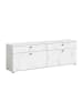 ebuy24 TV Tisch Stone Weiß 180 x 40 cm