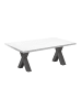 58 aufm Kessel COUCHTISCH Etti 5 120 x 70 x 47 Wohnzimmertisch Graphit/Weiß Matt Lack