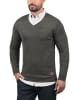 BLEND Strickpullover BHLasse 20703348ME Strickpulli mit aufgestickten Ellenbogenpatches in Grau