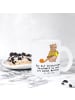 Mr. & Mrs. Panda Teetasse Bär Freiwillige Feuerwehr mit Spruch in Transparent