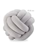 relaxdays Knotenkissen in Grau - Ø 25 cm