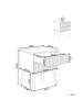 Beliani Nachttisch TIMMINS in Braun/Schwarz - (W) 48 x (H) 56 x (L) 40 cm