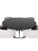 ebuy24 Essgruppe Copenhagen 1 Grau 140 x 140 cm
