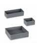 relaxdays 4-tlg. Schubladen Organizer in Grau
