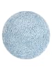 Happy Decor Kids Kissen "Round Star" in Blau/Weiß - 30x30  cm