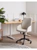 Beliani Bürostuhl CASTILE in Beige/Schwarz - (W) 64 x (H) 96 x (L) 64 cm