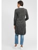 Oxmo Strickjacke OXPhiletta 21300535-ME Strickjacke lang geschnitten in Schwarz