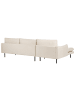 Beliani Ecksofa VINTERBRO in Beige/Schwarz - (W) 279 x (H) 86 x (L) 162 cm