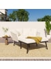 ABRIHOME Gartensofa in Beige mit 2 Kissen und Polstern Abnehmbar Waschbar