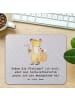 Mr. & Mrs. Panda Mouse Pad Sozialarbeiterin Probleme mit Spruch in Grau Pastell