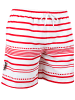 LUVANNI Boardshorts Style 10 Streifen in Weiß