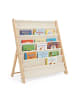 relaxdays Bücherregal Kinder in Weiß/ Natur - (B)75 x (H)80 x (T)30 cm