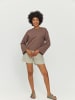 MAZINE Sweatshirt Lasara Sweater in deep taupe