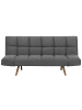 Beliani 3-Sitzer Sofa INGARO in Grau/Braun - (W) 182 x (H) 86 x (L) 79 cm