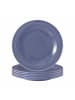 Seltmann Weiden 6er Set Frühstücksteller Beat Color Glaze in ø 23,3 cm in Fliederblau