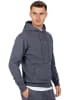 Reichstadt Herren Regular Fit Hoodie Marken-Stick in Anthracite