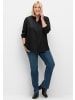 sheego Hemdbluse in schwarz