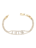 faina Women Bracelet With Rhinestones in Gold