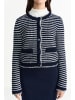Rich & Royal Strickjacke in marine weiß - 0001