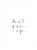 Tales by Jen Poster / Kunstdruck "Don't give up" I Ohne Rahmen