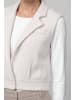 monari Elegante Strickweste mit Reverskragen in Pearly