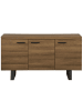 Beliani Sideboard TIMBER in Braun/Grau - (W) 140 x (H) 79 x (L) 42 cm