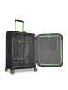 Roncato Norway 4 Rollen Trolley 64 cm mit Dehnfalte in nero