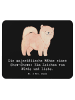 Mr. & Mrs. Panda Mousepad Chow-Chow Mähne mit Spruch in Schwarz