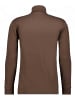 Ragman Langarm-T-Shirt in braun
