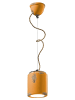 Licht-Erlebnisse Pendelleuchte Ø 12.5 x (T)114 cm in Gelb Shabby Antik