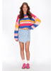 myMo Women Sweater in pink multicolor