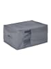 relaxdays Aufbewahrungstasche in Grau - (B)60 x (H)30 x (T)45 cm