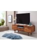 KADIMA DESIGN HiFi Lowboard Massivholz Landhaus TV Kommode 135x51x45cm,