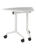 Beliani Zusammenklappbarer Schreibtisch CAVI in Weiß - (W) 90 x (H) 73 x (L) 64 cm
