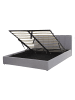 Beliani Doppelbett DREUX in Grau - (W) 151 x (H) 90 x (L) 214 cm