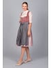 Edelnice Midi Dirndl Marie Samt Altrosa in rosa