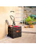 relaxdays 2x Einkaufstrolley in Schwarz - (B)42 x (H)100 x (T)37 cm