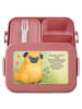 Mr. & Mrs. Panda MEPAL Bentobox Mops Design mit Spruch in Rot Pastell