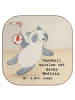 Mr. & Mrs. Panda Untersetzer Panda Handball spielen Design mit S... in Weiß